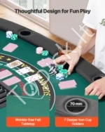 1828,8 mm sulankstomas pokerio stalas 7 žaidėjams - Image 5