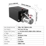20 l hidraulinis energijos blokas, dvigubo veikimo, 12 V DC - Image 7