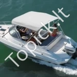 3 lankų bimini stogas valčiai, 183 cm ilgio, šviesiai pilkas - Image 8