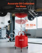 30 l talpos mobilus naudotos alyvos surinkimo įrenginys su įrankių dėže ir reguliuojamo aukščio piltuvu - Image 2
