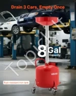 30 l talpos mobilus naudotos alyvos surinkimo įrenginys su įrankių dėže ir reguliuojamo aukščio piltuvu - Image 3
