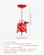 30 l talpos mobilus naudotos alyvos surinkimo įrenginys su įrankių dėže ir reguliuojamo aukščio piltuvu - Image 7