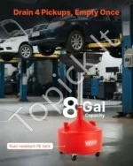 30 l talpos mobilus naudotos alyvos surinkimo įrenginys su reguliuojamo aukščio piltuvu - Image 4