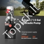 6 l hidraulinis energijos blokas, vieno veikimo, 12 V DC - Image 2