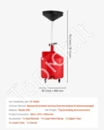 68 l talpos mobilus naudotos alyvos surinkimo įrenginys su reguliuojamo aukščio piltuvu - Image 7