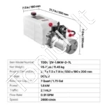7 l hidraulinis energijos blokas, vieno veikimo, 12 V DC - Image 7