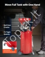 79,5 l talpos pneumatinis naudotos alyvos surinkimo įrenginys su reguliuojamo aukščio piltuvu - Image 4