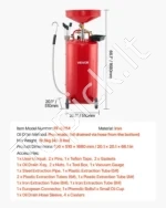 79,5 l talpos pneumatinis naudotos alyvos surinkimo įrenginys su reguliuojamo aukščio piltuvu - Image 7