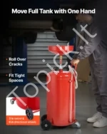 95 litrų talpos pneumatinis naudotos alyvos surinkimo įrenginys su reguliuojamo aukščio piltuvu - Image 4
