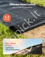 Apsauginė danga nuo piktžolių, 1,2 x 15,2 m (2 vnt.) - Image 2