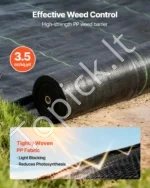 Apsauginė danga nuo piktžolių, 1,22 x 35 m, 99,2 g/m² - Image 2