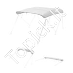 Atsarginis 4 lankų bimini stogo audinys valčiai, 244 cm ilgio, šviesiai pilkas - Image 2