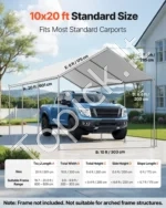 Atsarginis stogo tentas automobiliui 3 x 6 m, pilkas - Image 2