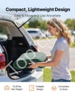 Atsarginis stogo tentas automobiliui 3 x 6 m su šoninėmis sienelėmis, tamsiai žalias - Image 7