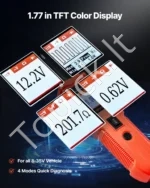 Automobilinis grandinės ir galios zondo testeris su TFT ekranu - Image 4