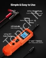 Automobilinis grandinės ir galios zondo testeris su TFT ekranu - Image 6