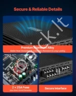 Automobilinis stiprintuvas, 4 kanalų, 4 x 400W, AB klasės stereofoninis garso stiprintuvas - Image 5