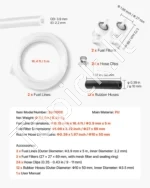 Autonominio šildytuvo kuro žarnelių ir filtrų komplektas (3,9 mm x 5 m) - Image 6