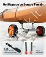 Baidarių ir kanojų vežimėlis (iki 104 kg keliamoji galia) - Image 4