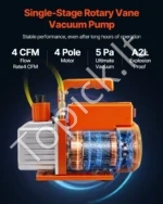 Dviejų pakopų vakuuminis siurblys oro kondicionieriams -  142 l/min (5 CFM) - Image 4