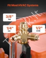 Dviejų pakopų vakuuminis siurblys oro kondicionieriams, 198 l/min (7 CFM) - Image 4