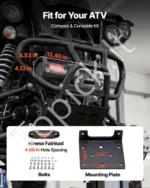 Elektrinė gervė 1587 kg, 12V ATV/UTV su sintetiniu trosu, 5,5 mm x 10 m, IP55 - Image 5