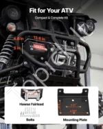 Elektrinė gervė 2041 kg, 12V ATV/UTV su plieniniu trosu, 6 mm x 12 m, IP54 - Image 5