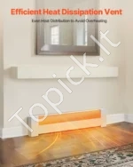 Elektrinio grindjuostinio šildytuvo priekinis dangtis (916 mm) - Image 4