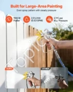 Elektrinis beoris dažų purkštuvas (1100 W, 2200 PSI) - Image 3