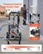 Elektrinis beoris dažų purkštuvas (1100 W, 2200 PSI) - Image 4