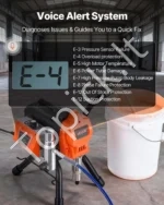 Elektrinis beoris dažų purkštuvas 1500 W, 3300 PSI – profesionali galia didelio masto darbams - Image 3