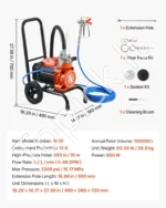 Elektrinis beoris dažų purkštuvas (900 W, 2200 PSI) - Image 7