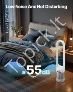 Elektrinis koloninis ventiliatorius be sparnelių, 105 cm, su nuotolinio valdymo pultu ir laikmačiu - Image 6