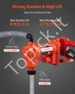 Elektrinis kuro perdavimo siurblys 230V, 57 l/min su automatiniu pistoletu - Image 3