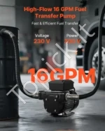 Elektrinis kuro perdavimo siurblys 230V, 60 l/min – mobilus ir galingas sprendimas - Image 2