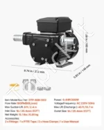 Elektrinis kuro perdavimo siurblys 230V, 60 l/min – mobilus ir galingas sprendimas - Image 7