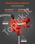 Elektrinis kuro perdavimo siurblys 230V, 76 l/min su automatiniu pistoletu - Image 3