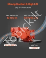 Elektrinis kuro perdavimo siurblys 230V, 76 l/min su skaitikliu ir automatiniu pistoletu - Image 3