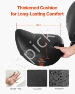 Ergonomiška balno formos kėdė su atlošu ir ratukais (54 x 54 x 84–100 cm) – komfortas ir taisyklinga laikysena - Image 2