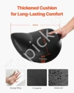Ergonomiška balno formos kėdė su ratukais (54 x 54 x 55–71 cm) – patogumas ir mobilumas kasdieniame darbe - Image 2