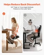Ergonomiška klūpima kėdė (70,5 x 50 x 55,5 cm) – taisyklingai laikysenai ir nugaros skausmo mažinimui - Image 3