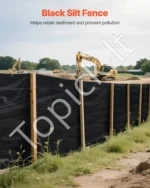Erozijos kontrolės audinys (silt fence), 0,91 m x 152,4 m, pramoninės klasės polipropilenas - Image 2