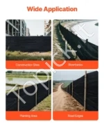 Erozijos kontrolės audinys (silt fence), 0,91 m x 152,4 m, pramoninės klasės polipropilenas - Image 6