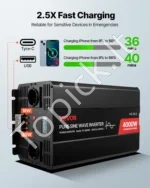 Grynosios sinusoidės inverteris 4000W (12V DC į 230V AC) - Image 5