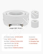 Izoliuotas varinių vamzdžių komplektas oro kondicionieriams, 15,24 m, 6,4 / 12,7 mm - Image 7