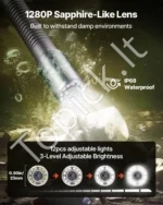 Kanalizacijos tikrinimo kamera su 30 m kabeliu ir savaime išsilyginančia funkcija - Image 4
