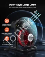 Kanalizacijos valymo įrenginys su 15 m x 13 mm spirale ir 4 antgaliais - Image 4