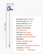 Lauko vandens kolonėlė ( hidrantas ) su apsauga nuo užšalimo (1595 mm) - Image 7
