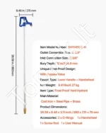 Lauko vandens kolonėlė su apsauga nuo užšalimo ( hidrantas ) (980 mm) - Image 7