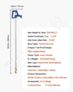 Lauko vandens kolonėlė su apsauga nuo užšalimo ( hidrantas ) (980 mm) - Image 7